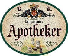 Apotheker + Nostalgieschild