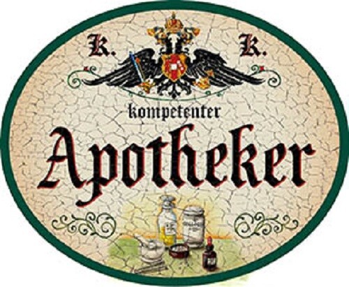 Apotheker nostalgieschild - +,