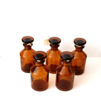 5 Stück Apothekerflasche/