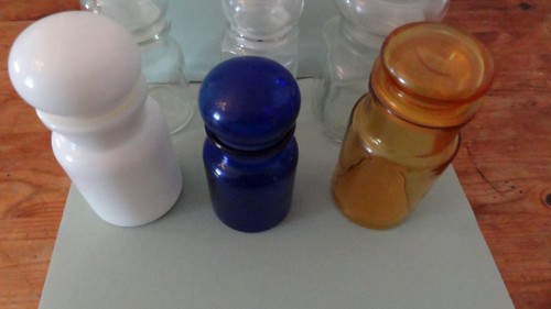 Vintage apothekerdosen glas - vintage, apothekerdosen.
