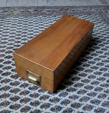 antike Karteikarten Kiste