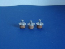 3 alte Tropfenzähler NOS Zinn