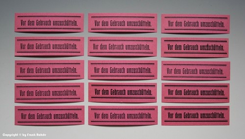 Gleichartige etiketten - 15,